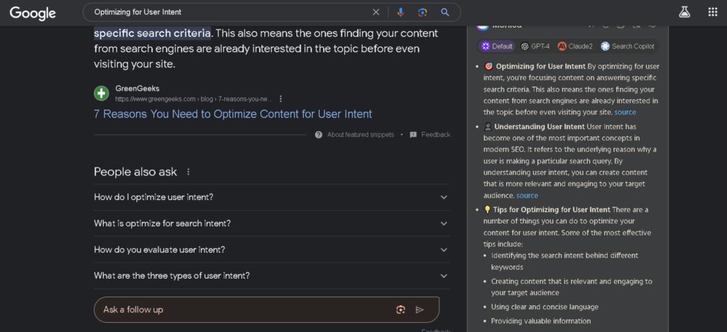 optimizing for user internet to dominate google rankings