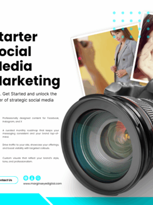 an image of the marginseye digital starter Social Media Marketing Package