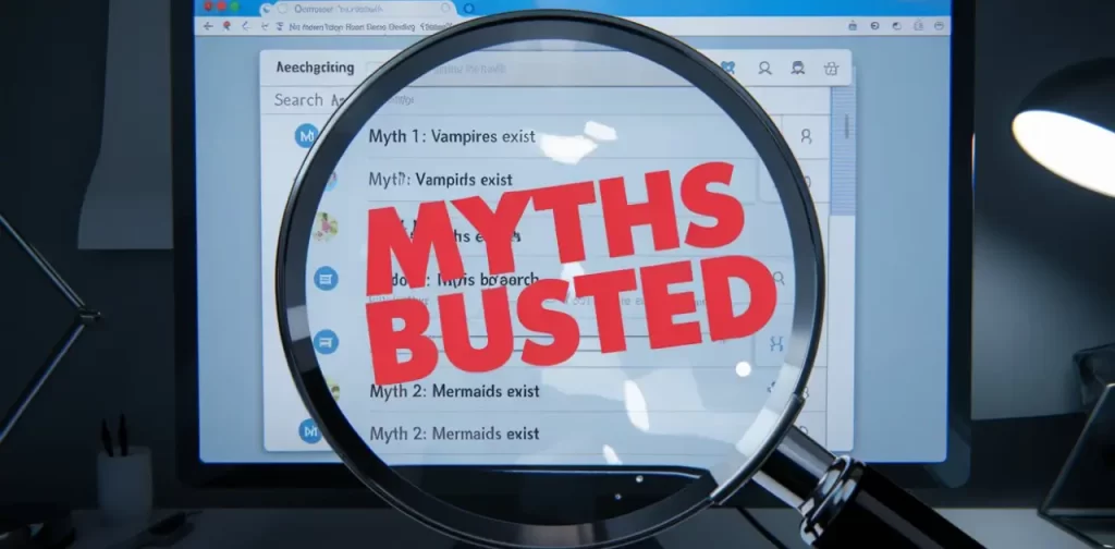 Top 5 SEO myths busted - visual representation of mythbusting in search engine optimization