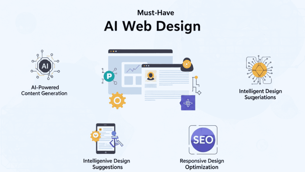 an  image of 2025’s Must-Have AI Web Design Features