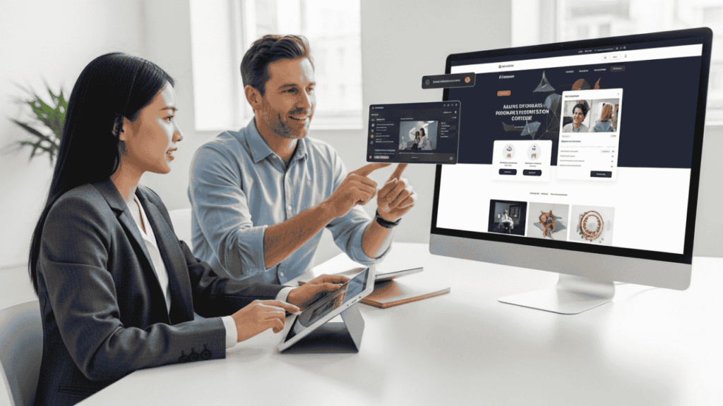 The Human-AI Partnership in AI Website Design