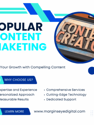 the popular content marketing services and the services included