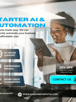 The starter AI & Automation package and what services it offers