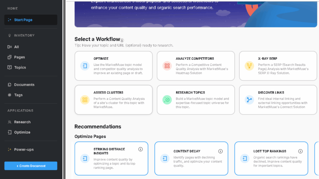 MarketMuse: How to Soar Your Content Strategy in 2025 4 Marketmuse workflow topic cluster structure for SEO in 2025.