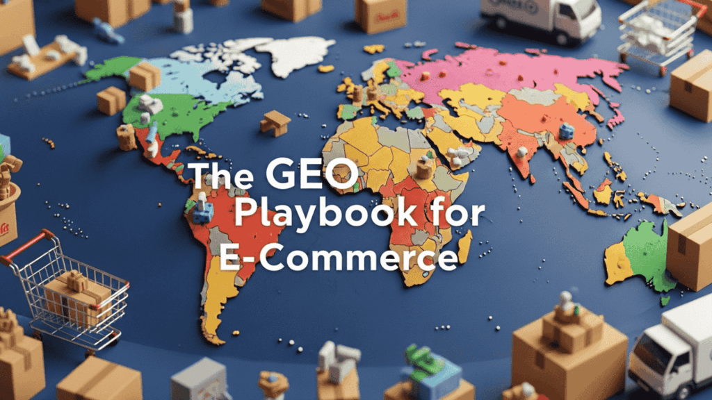 The GEO Playbook For true value in Every Industry for stunning results 2 an image indicating The GEO Playbook for E‑Commerce