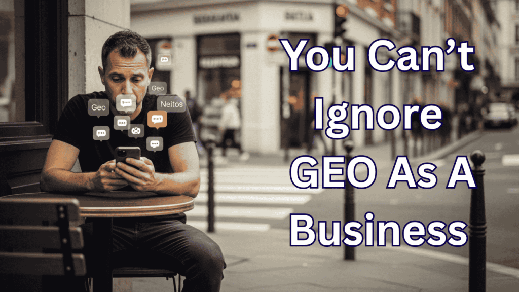 you can't ignore GEO as a business