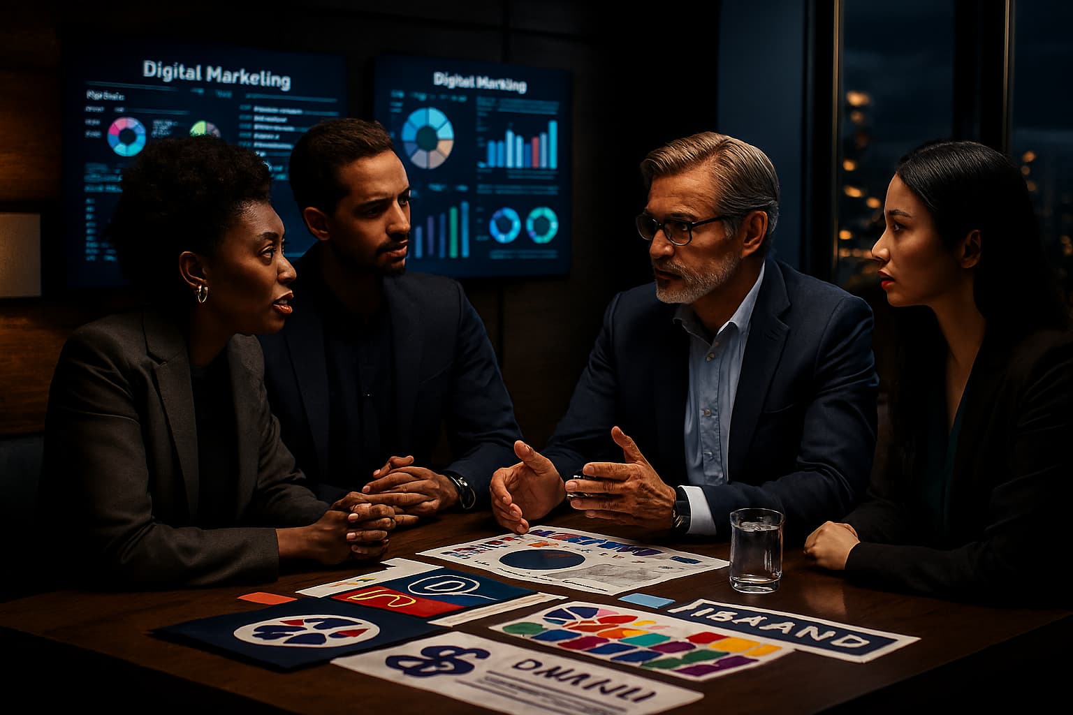 About Us 68 people discussing in a group on digital growth