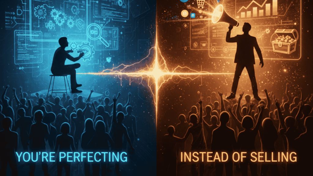 You're Perfecting Instead of Selling one of the 3 Signs You're Not Making Sales