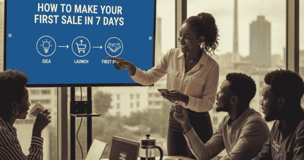 How To Make Your First Sale in 7 Days