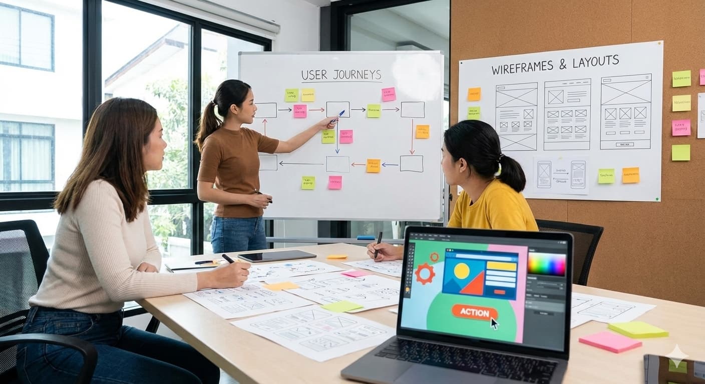 UX & Visual Design in website design