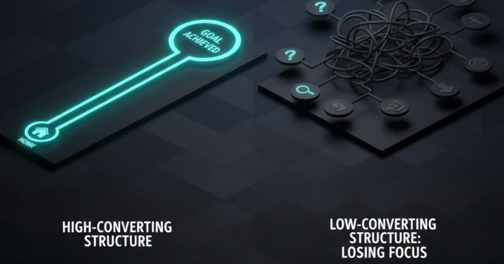High-Converting Website Structure: Why Most Sites Lose Focus